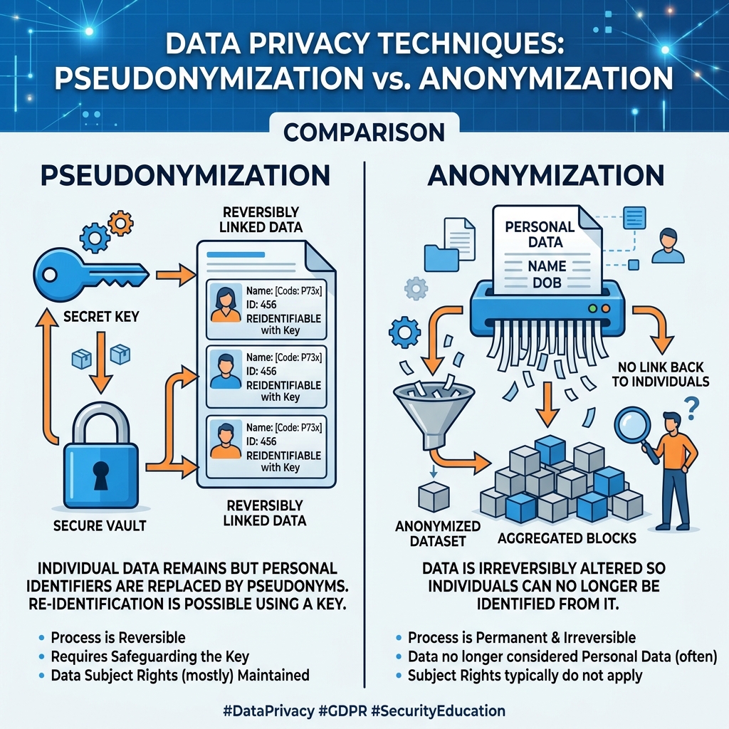 Seudonimización vs Anonimización Real